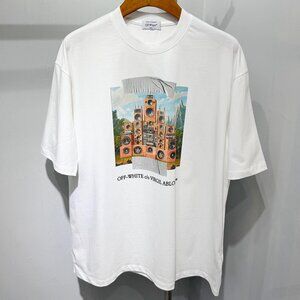 Off-White Train Off Cotton White T-Shirt